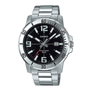 卡西欧（CASIO）手表 商务时尚腕表钢带防水石英男表指针手表 MTP-VD01D-1BVUDF