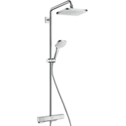 汉斯格雅（Hansgrohe）柯洛玛280mm方形大顶喷恒温龙头花洒淋浴管预售10天 27630007恒温龙头淋浴管