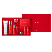 玉兰油（OLAY）大红瓶4步护肤品套装礼盒(面霜爽肤水洗面奶精华液)生日礼物