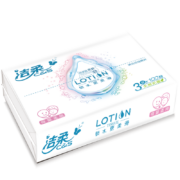 概率券:洁柔抽纸 Lotion乳霜纸3层100抽面巾纸*4包