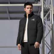 XTEP 特步 男羽绒服加厚保暖男款鸭绒运动外套男装防风服