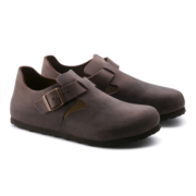 BIRKENSTOCK休闲鞋男女同款新款进口低帮鞋牛皮London系列 棕色女款166533 39