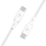 贝尔金（BELKIN）数据线 100W快充 Type-C充电线 PD快充 苹果笔记本电脑充电 ipad充电 2米编织线白色 CAB014