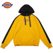 Dickies 帝客 字母印花拼色口袋连帽卫衣 男装 DK008088 黄色 L