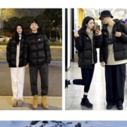 有券的上：骆驼 情侣款户外短款羽绒服 A1W2PN121B+凑单