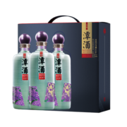潭酒潭酒年份潭酒2017真年份酱香型白酒鼠年生肖酒53度大曲坤沙仙潭 500ml*3瓶一件 53度