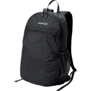 mont·bell 男女同款轻量折叠背包双肩包户外旅行包大容量包包18L 1123978 BK黑色 18L