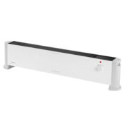 美的（Midea）石墨烯踢脚线取暖器 家用电暖器 浴室IP24级防水电暖气片移动地暖客厅卧室 经典旋钮款HDV22U 石墨烯发热 踢脚线取暖器
