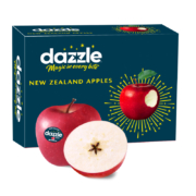京东百亿补贴：京鲜生 新西兰Dazzle丹烁苹果 6粒定制礼盒装 单果重约160-200g