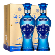 洋河海之蓝42度375mL【新老版随机发货】2瓶装绵柔白酒 旗舰