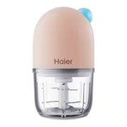 海尔（Haier）婴儿辅食机家用小型多功能绞肉机打泥搅拌榨汁研磨料理机 HBP-C201P 粉色
