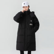 冰洁BENGEN 2023新款羽绒服女长款冬季休闲百搭直筒保暖羽绒外套女