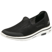 斯凯奇（Skechers）男鞋休闲鞋 运动鞋一脚蹬舒适透气飞织网面简约低帮健步鞋894132 黑色/白色/BKW 41