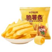 三只松鼠（Three Squirrels）休闲零食 咸蛋黄味糯米锅巴*3包*16件