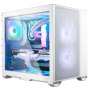 LIANLI 联力 包豪斯Air MINI白色 游戏电脑小机箱 支持ATX电源/E-ATX/标配3把PWM风扇/280水冷/显卡竖装/新