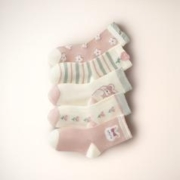 5双装周六六 儿童纯棉中筒袜