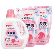 贝亲（Pigeon）婴儿（甜美花香）洗衣液促销装(1.5L瓶装+750ml*2补充装）PL404