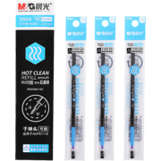 晨光(M&G)文具0.5mm晶蓝色热可擦中性笔芯 子弹头签字笔替芯 魔力水笔芯 20支/盒3004开学文具