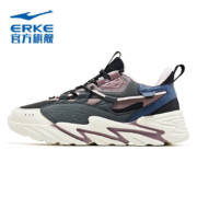 需凑单：鸿星尔克（ERKE）女生跑步鞋慢跑鞋运 正黑/灰墨蓝