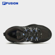 FILA 斐乐 FUSION斐乐QD96老爹鞋男鞋2023冬款熔岩鞋加绒休闲鞋运动鞋