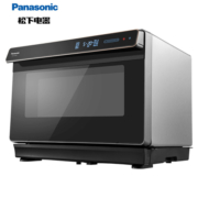 Panasonic 松下 家用蒸烤箱 电烤箱 直喷三段蒸汽平面烘烤技术多功能 智能菜单30L容量NU-SC300B