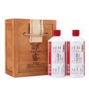 酣客 标准版 53度酱香型白酒大曲坤沙白酒礼盒装 2019版 500ml*2瓶 有糟版
