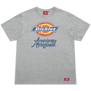 dickies【经典款】 纯棉短袖T恤男 情侣男女同款 印花休闲百搭上衣7087 中羽灰 M