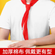 M&G 晨光 小学生红领巾纯棉批发不掉色透气1.0m1.2米通用标准儿童1-3年级小学初中生涤纶棉布绸缎大号独立包装正品