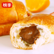 桃李面包巧乐角面包巧克力夹心口味零食起酥夹心休闲零食下午茶代餐 巧克力夹心牛角包6袋450g