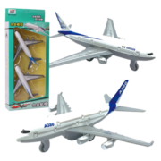 小辣车合金模型玩具仿真合金飞机模型客机模型回力航空模型玩具 合金飞机模型两个装