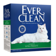 铂钻美国蓝标铂钻猫砂EverClean25磅低尘活性炭除臭膨润土净味猫厕所 绿标-25磅