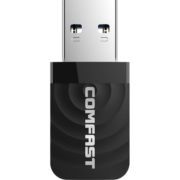 COMFAST 924AC USB免驱动无线网卡5G双频千兆1300M台式机外置电脑WiFi接收器 双频免驱1300M【迷你款】