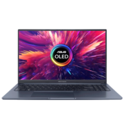 华硕M1503电竞高刷版 OLED轻薄游戏办公笔记本(标压R7 16G 512G 2.8K 120Hz OLED护眼屏)蓝