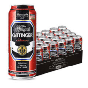有券的上：OETTINGER 奥丁格 黑啤啤酒500ml*24听整箱装 德国原装进口（日期：日-月-年）
