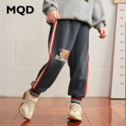 MQD 马骑顿 男童加绒加厚运动针织裤