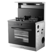 双11预售：Midea 美的 蒸烤炖炸一体集成灶 JX06 电热自清洁 可换向直排风道 天然气