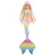Barbie 芭比 感温变色美人鱼 女孩礼物过家家玩具芭比娃娃GTF89