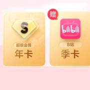 百度网盘超级会员SVIP年卡12个月+哔哩哔哩季卡