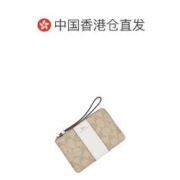 COACH 蔻驰 香港直邮COACH 蔻驰迷你女士PVC配皮手拿包F58035