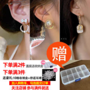 s925银针耳环女款气质网红耳钉2023年新款耳坠小众高级感爆款耳饰