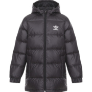 限尺码：Adidas 三叶草 男女中大童款长袖连帽羽绒服
