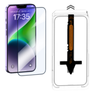 BZBC 苹果14ProMax无尘仓钢化膜iPhone14ProMax秒贴手机膜带听筒防尘防指纹防摔高清膜全覆盖