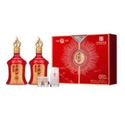 西凤酒 52度凤香型白酒 大唐雄风20年 500ml*2 礼盒装