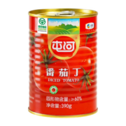 有券的上：屯河新疆内蒙番茄丁390g 0添加剂番茄酱西红柿块预制菜罐头 中粮出品
