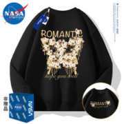 NASA ADIMEDAS 美式圆领加绒外套 蝴蝶木棉花