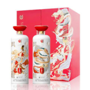 泸州老窖 52度 浓香型白酒 风华毓秀500ml2瓶 礼盒装