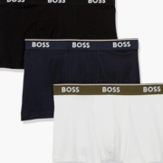 BOSS Hugo Boss 雨果·博斯 男士弹力棉平角内裤 3条装  直邮含税到手133.4元