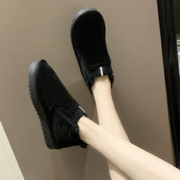 ROMON 罗蒙 女鞋冬季加绒雪地靴孕妇保暖棉鞋脚宽脚胖专用大码贵2元