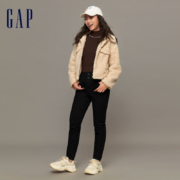 Gap 仿羊羔绒纽扣短款夹克 891881 浅棕色 175/92A(XL)亚洲尺码