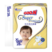 大王（GOO.N） 环贴式纸尿裤光羽系列羽感轻薄透气婴儿宝宝尿不湿 纸尿裤 XL28片（12-17kg）